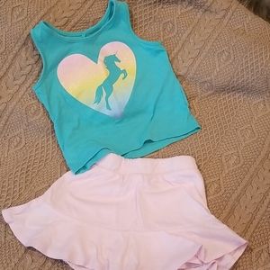 Infant 12-18m tank and skort set